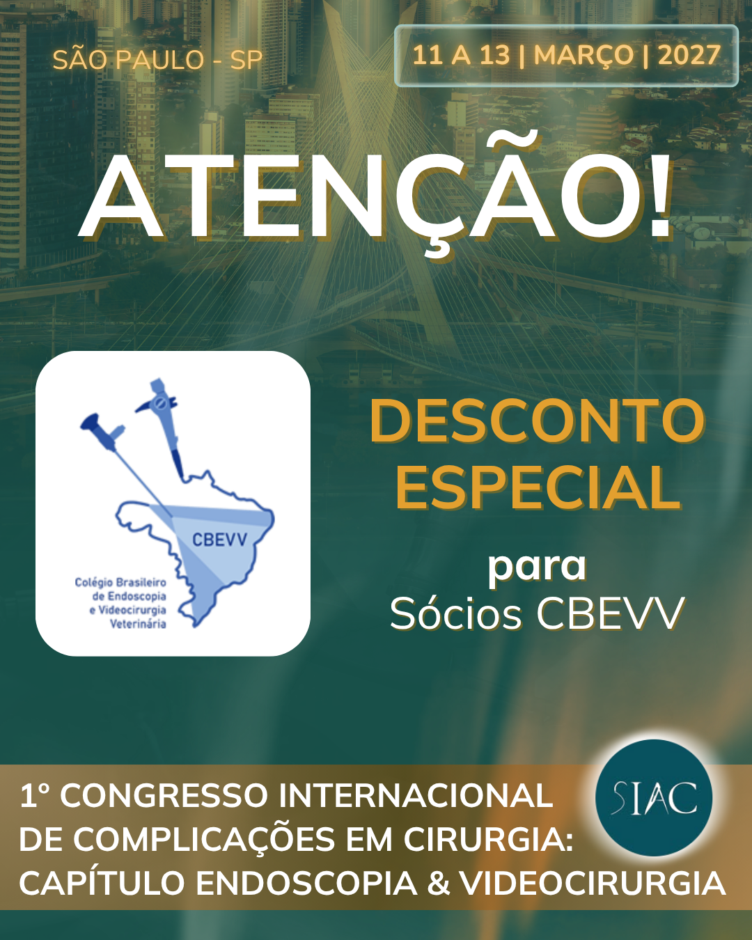 Siac - 1º Congresso Internacional de Complicações em Cirurgia: Capítulo Endoscopia & Videocirurgia